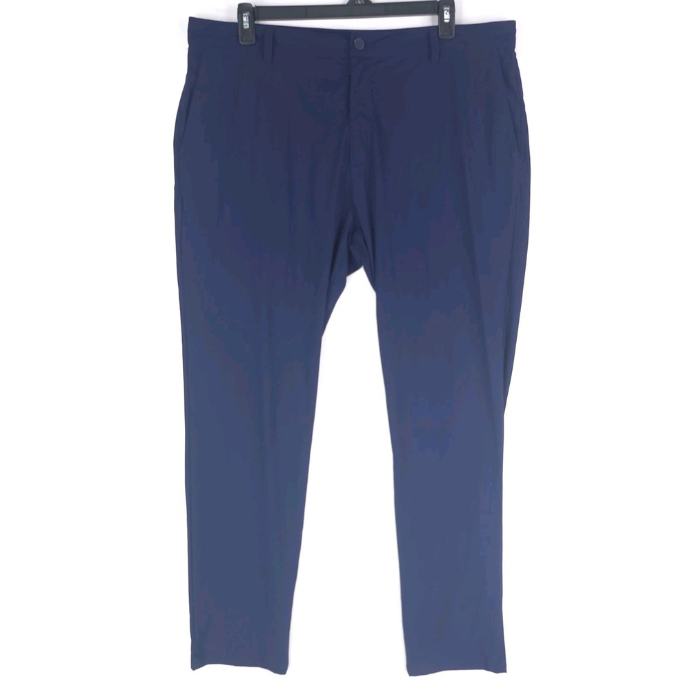 Rhone Commuter Pant Straight Men's 40X32 Blue Chino Stretch Performance